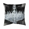 Fondo 20 x 20 in. Glam Chandelier-Double Sided Print Indoor Pillow FO2796250